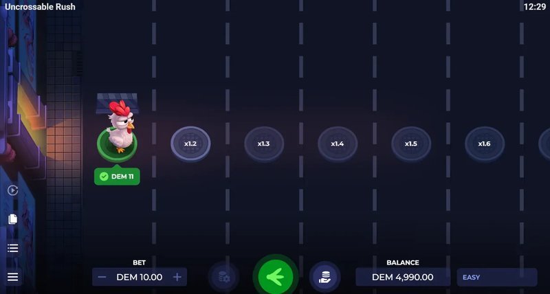 Learn about uncrossable rush demo